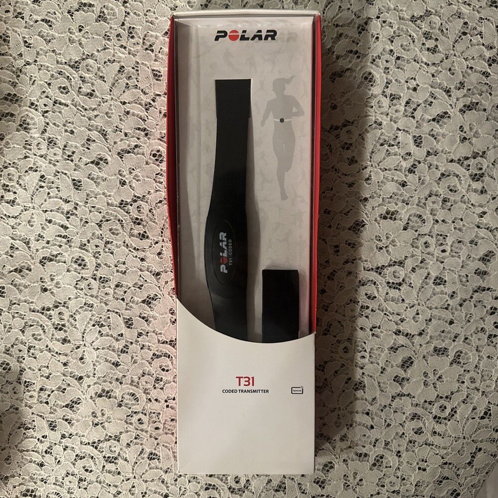 NEW Polar T31 Heart Rate Monitor with Coded Transmitter & Chest Strap Size MED